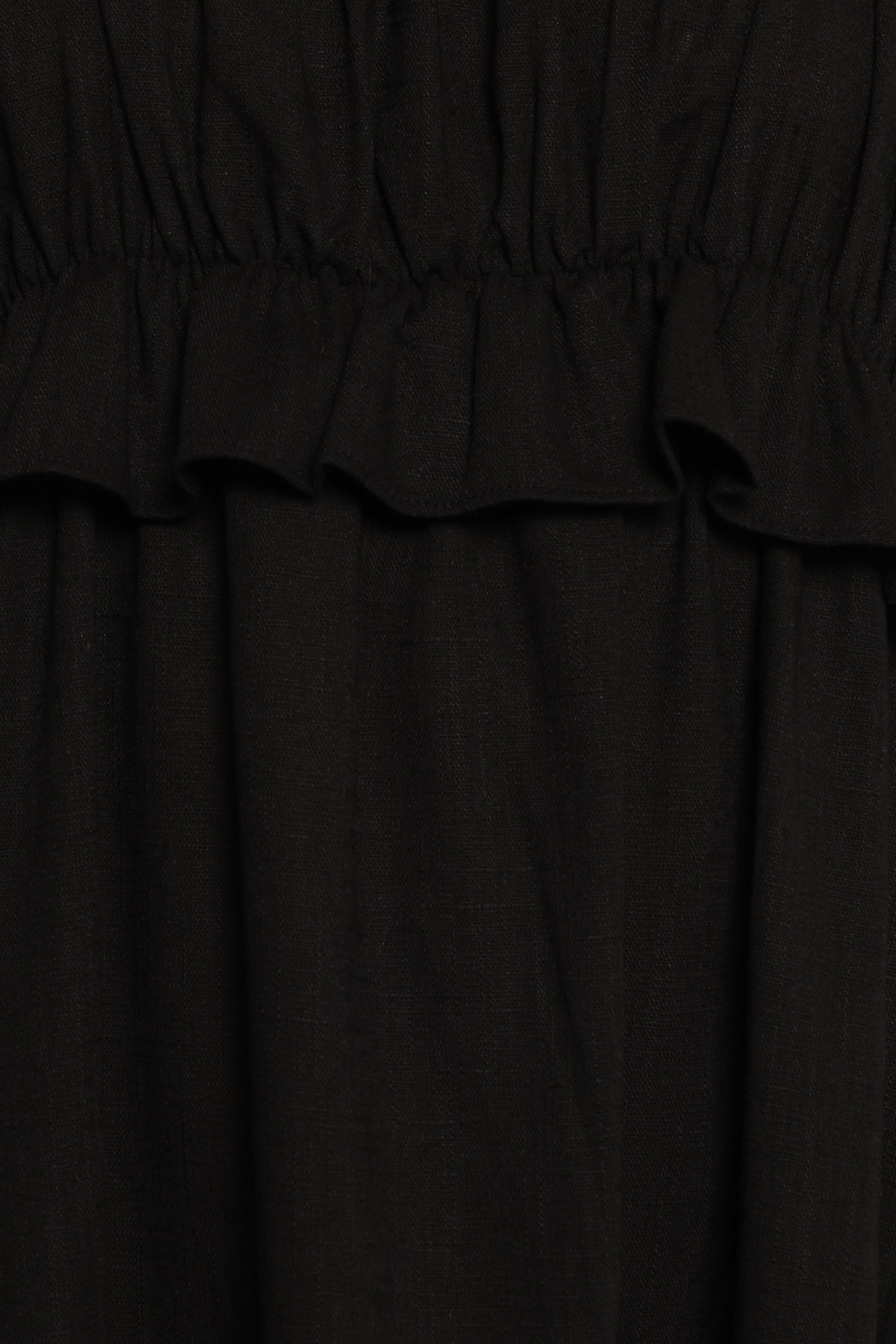 Ross Frill Strap Maxi Dress - Black
