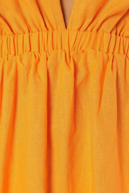 Sachie Cut Out Mini Dress - Orange