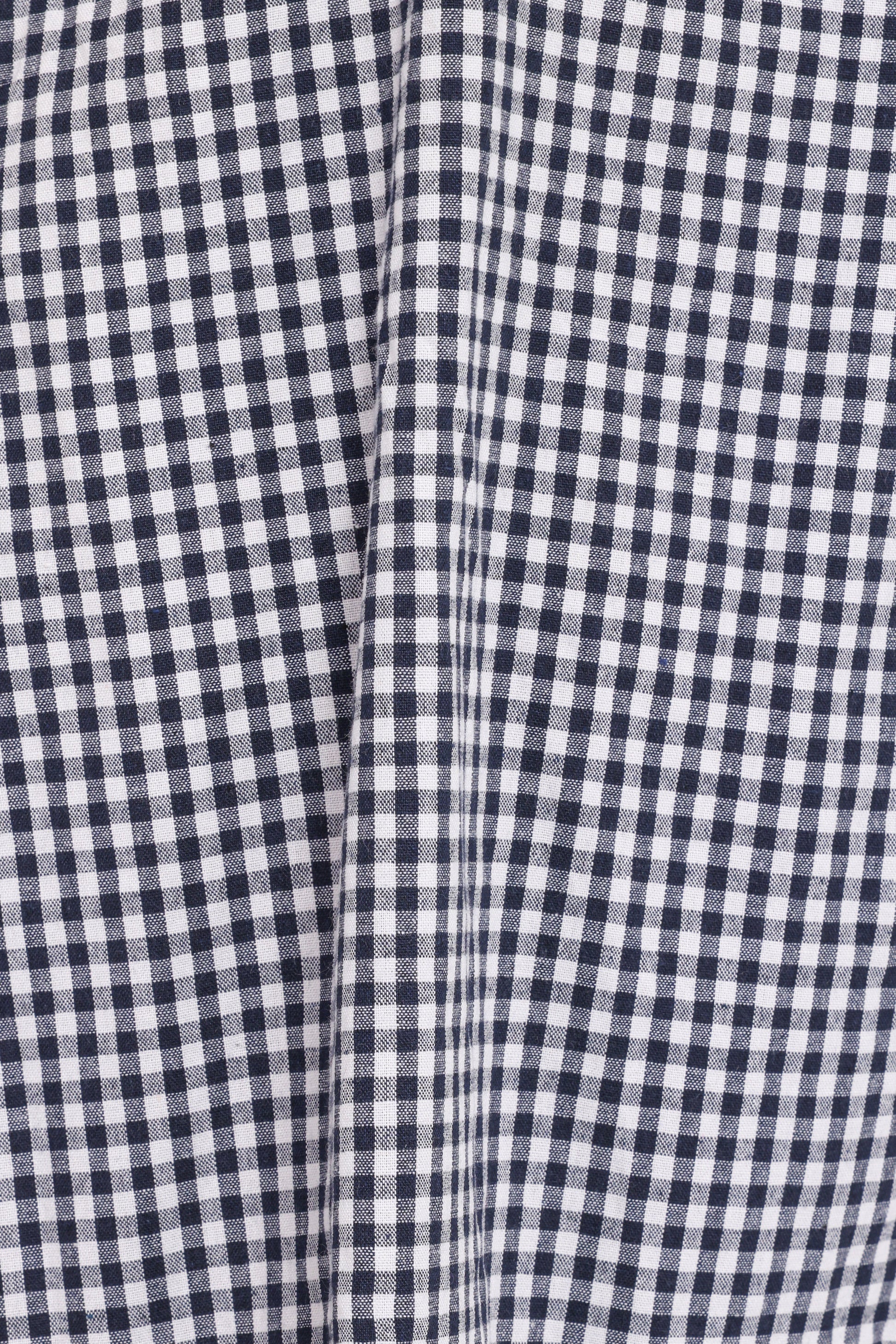 Samson Mini Dress - Navy Gingham