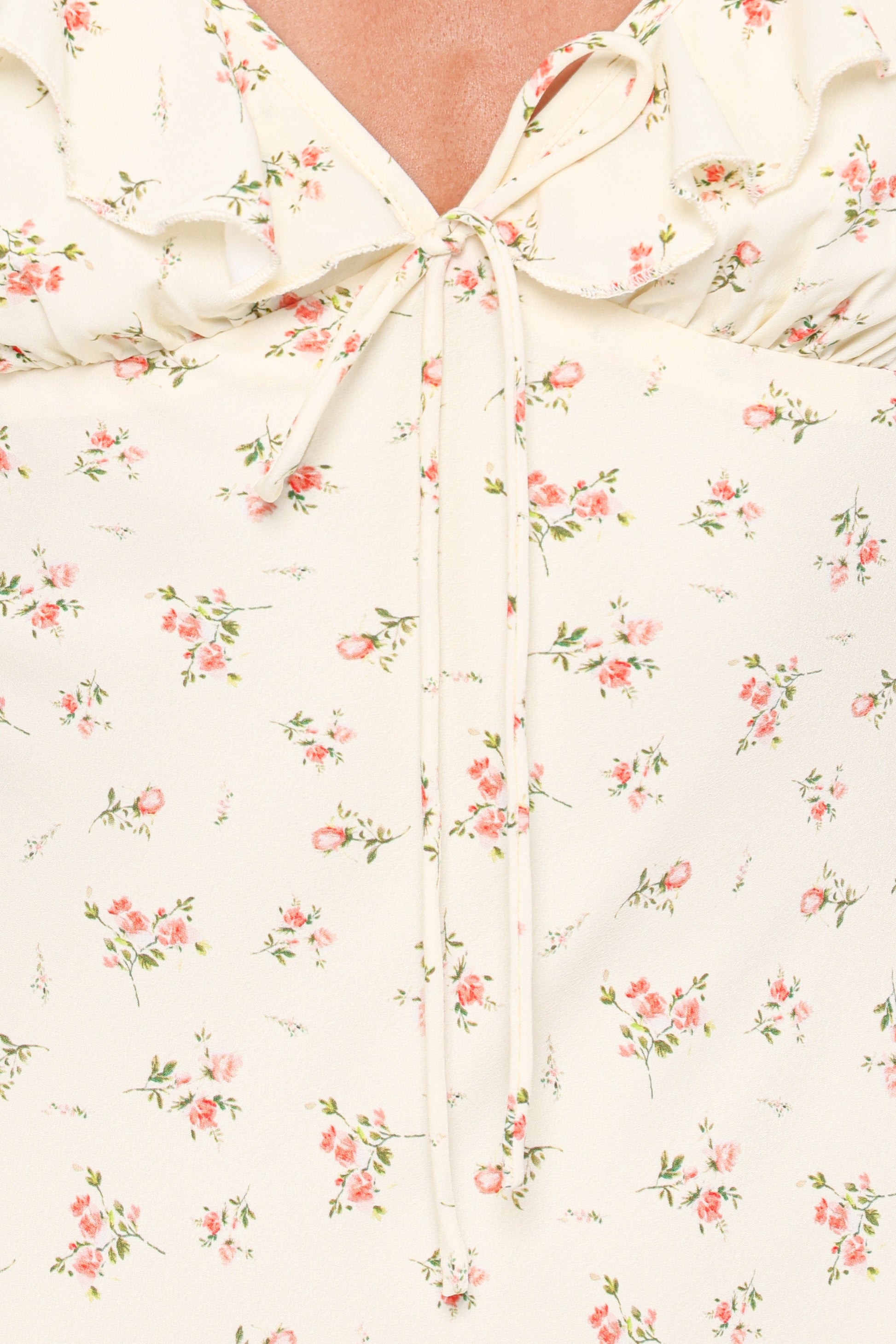 Sansa Midi Dress - Yellow Floral