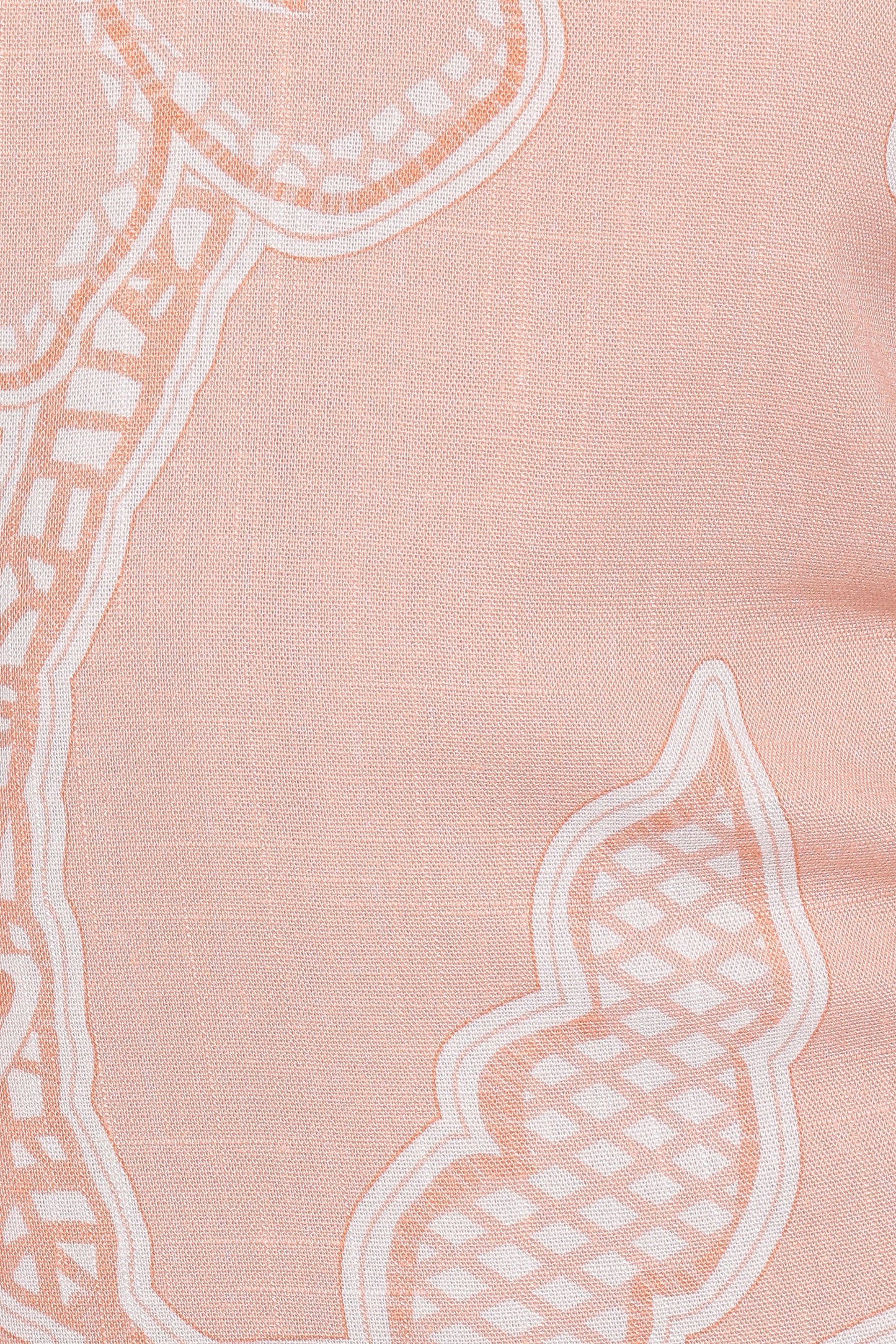 Sierra Wrap Midi Dress - Peach Floral