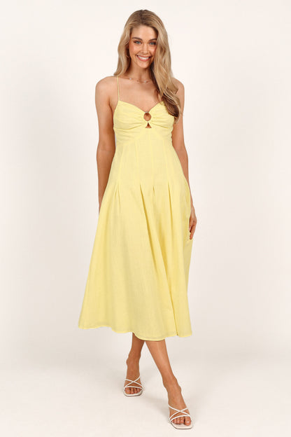 Sondera Midi Dress - Yellow
