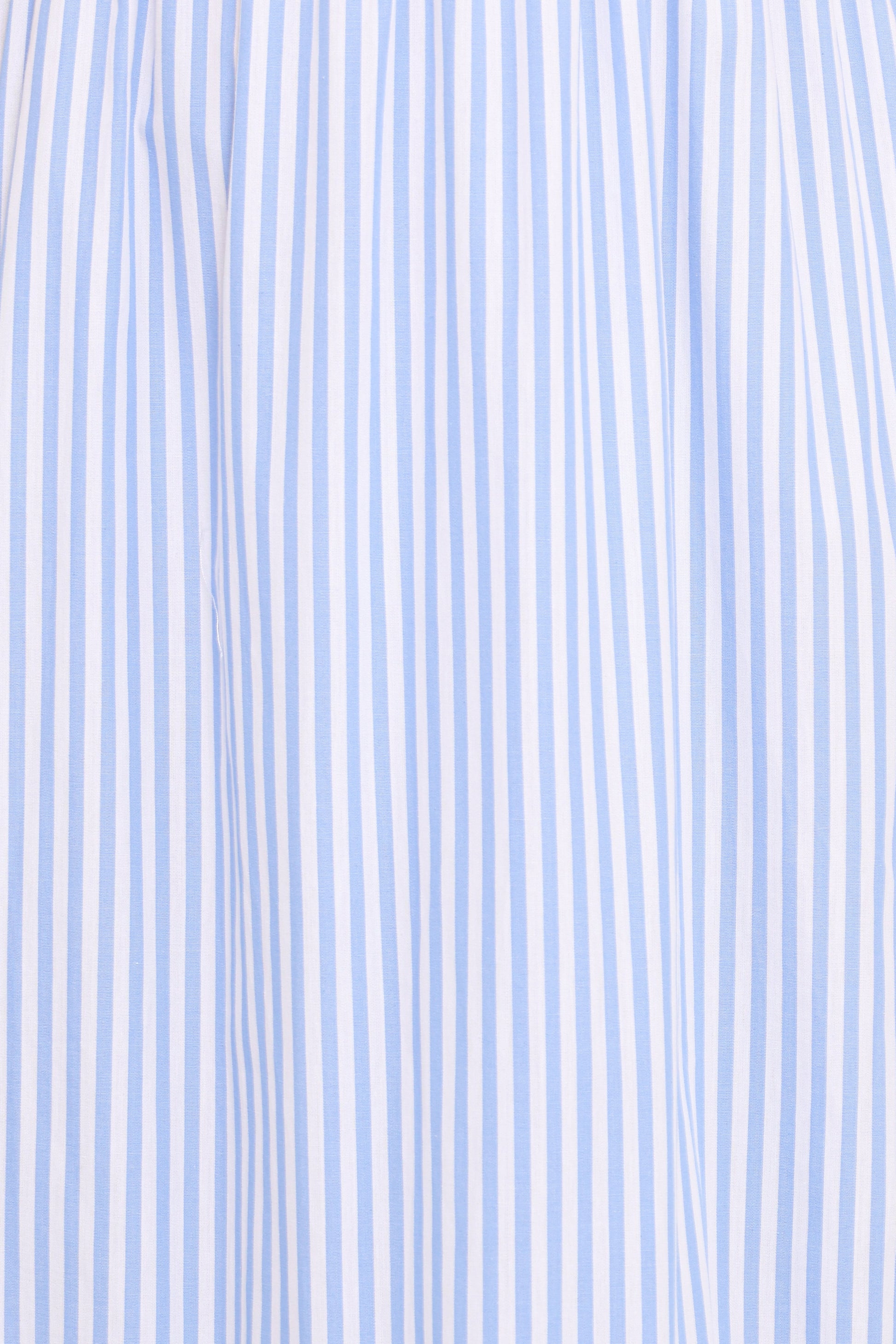 Steele Puff Sleeve Midi Dress - Blue Stripe