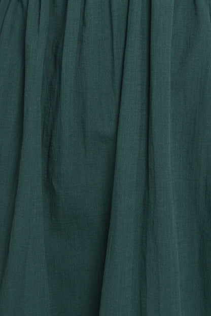 Sullivan Puff Sleeve Maxi Dress - Forest Green