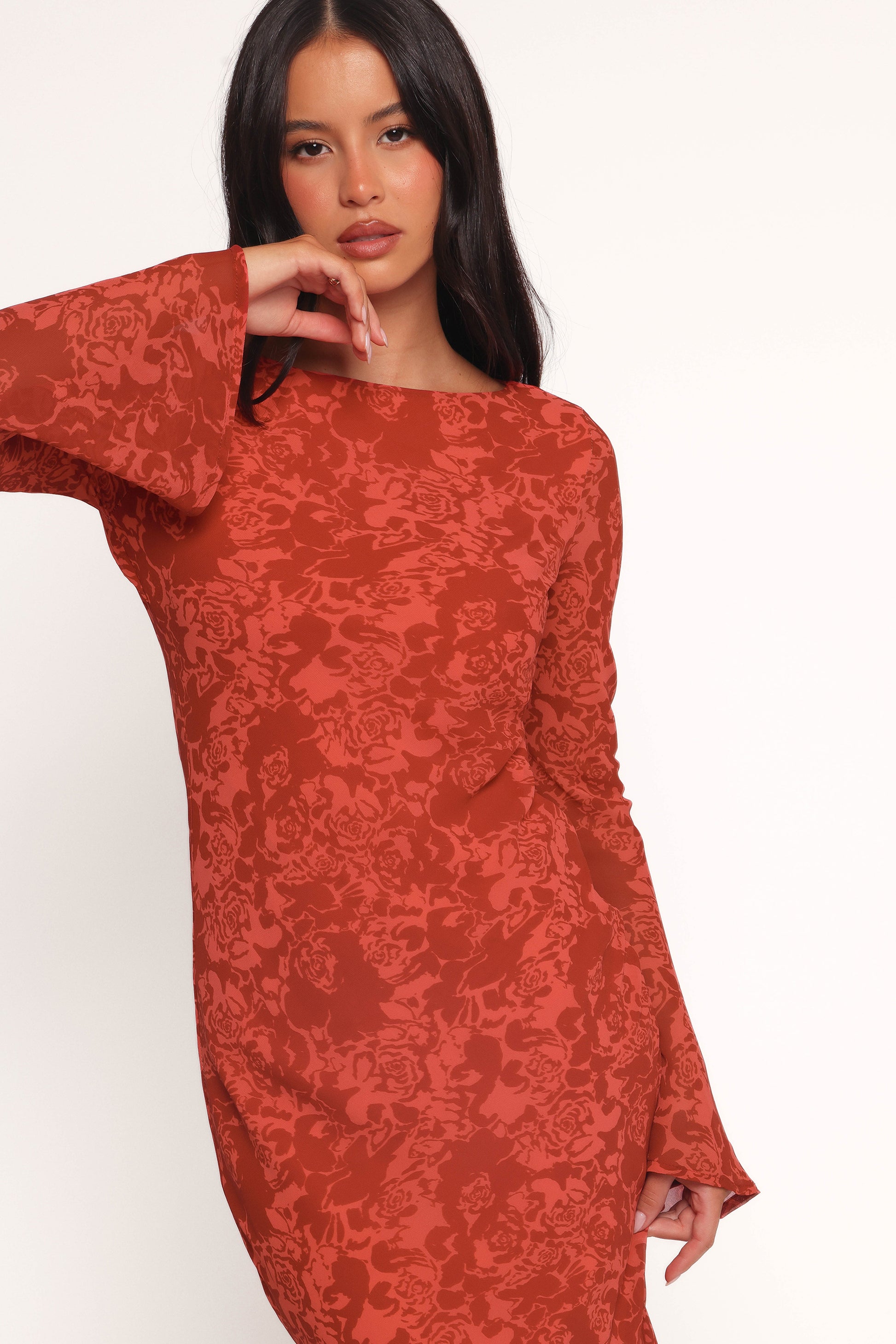 Talitha Maxi Dress - Red Roses