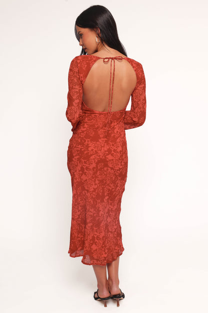 Talitha Maxi Dress - Red Roses