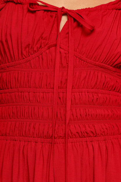Theodora Maxi Dress - Red