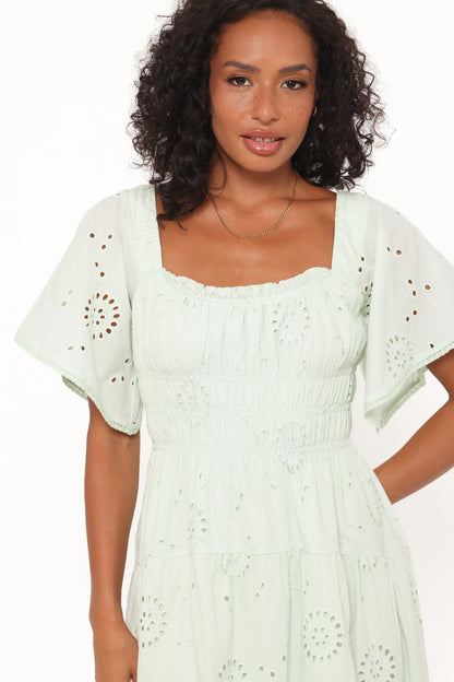 Tierney Midi Dress - Sage Green
