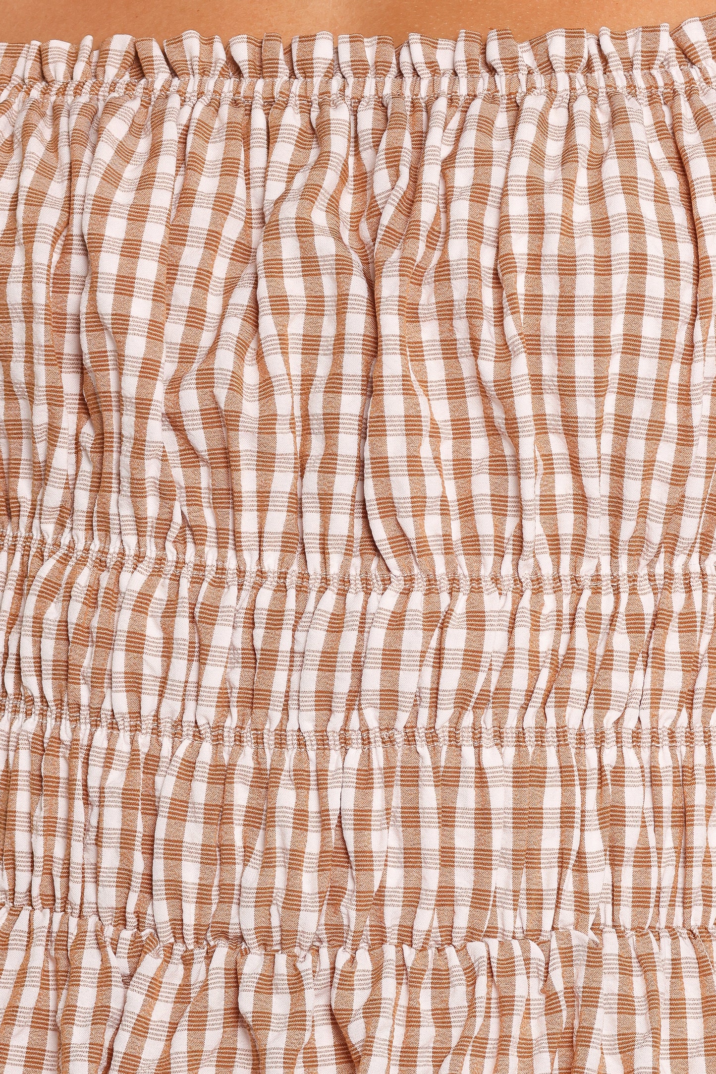 Torrie Maxi Dress - Brown Check