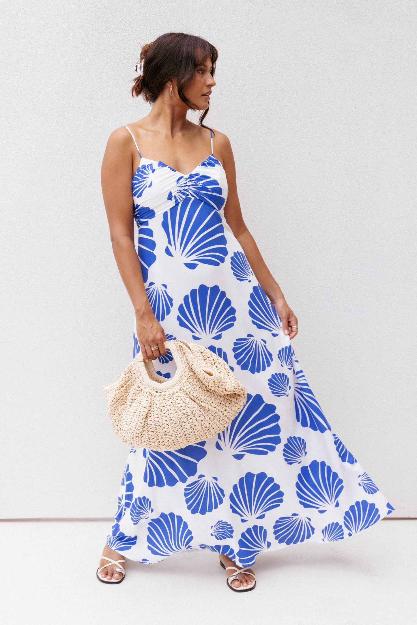 Tyla Maxi Dress - Blue Shell