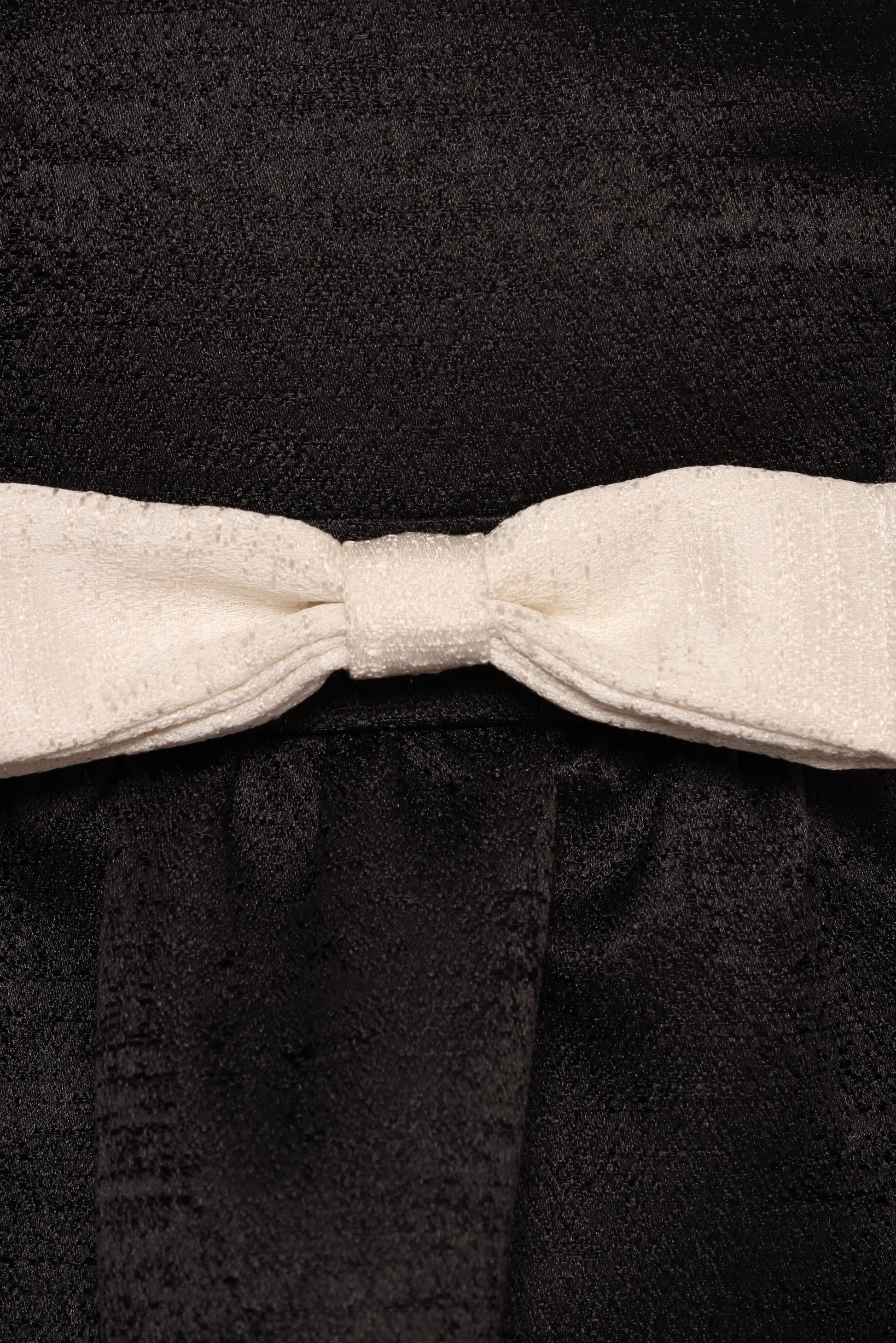 Valentina Mini Bow Dress - Black/Ivory