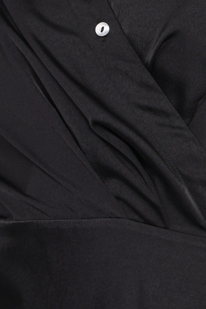 Verna Long Sleeve Maxi Dress - Black