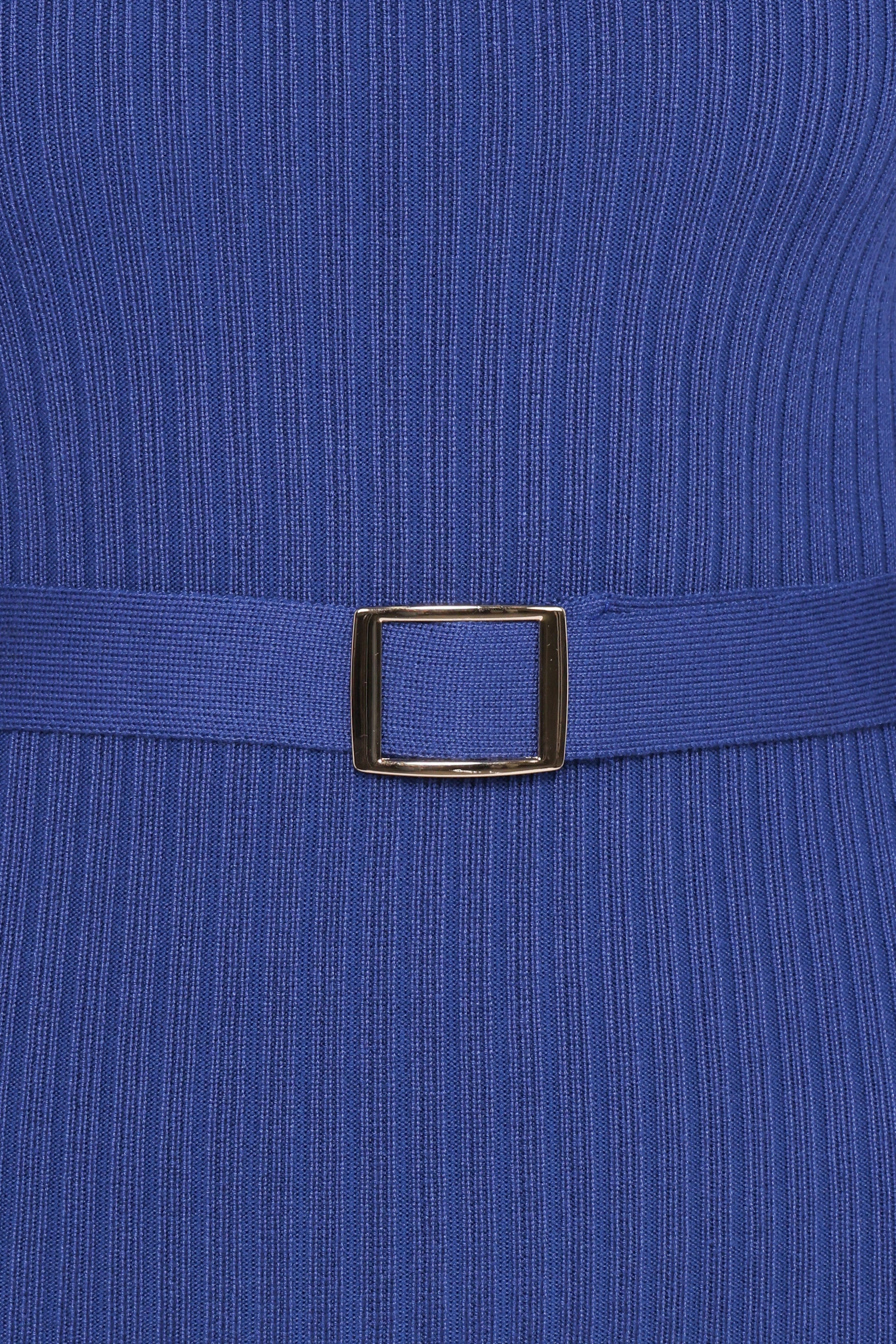 Wilda Long Sleeve Mini Dress - Navy