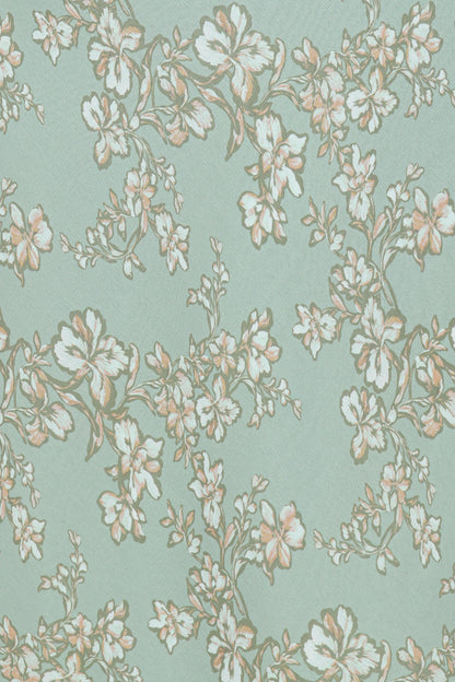 Yolanda Long Sleeve Maxi Dress - Sage Green Floral