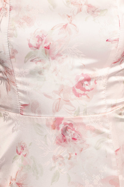 Zane Midi Dress - Pink Floral
