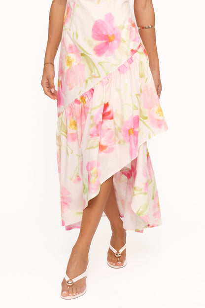 Zula Maxi Dress - Pink Garden Floral