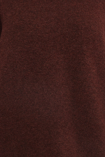 Bindy Cowlneck Knit Sweater - Brown