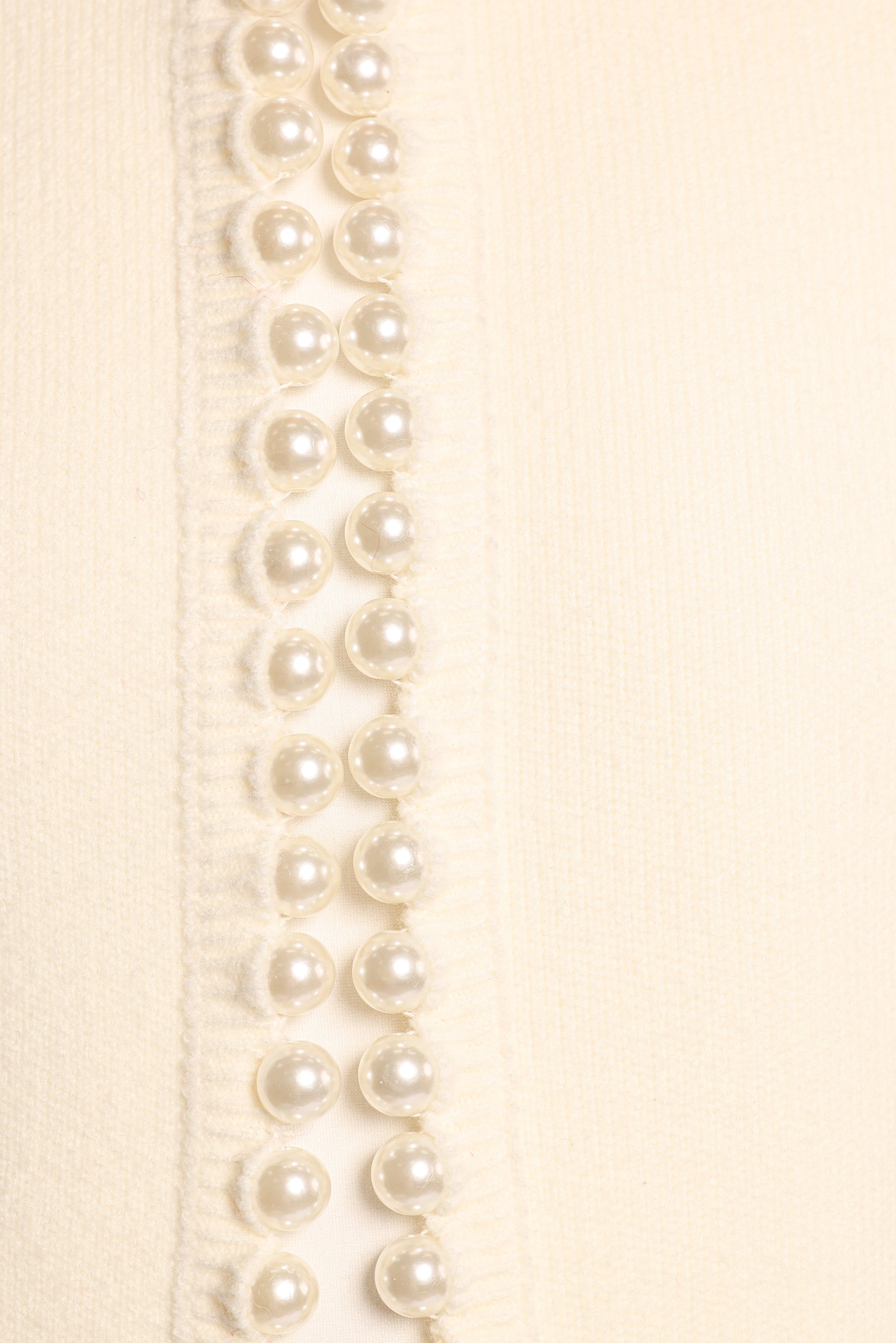 Bloom Pearl Knit Cardigan - Cream