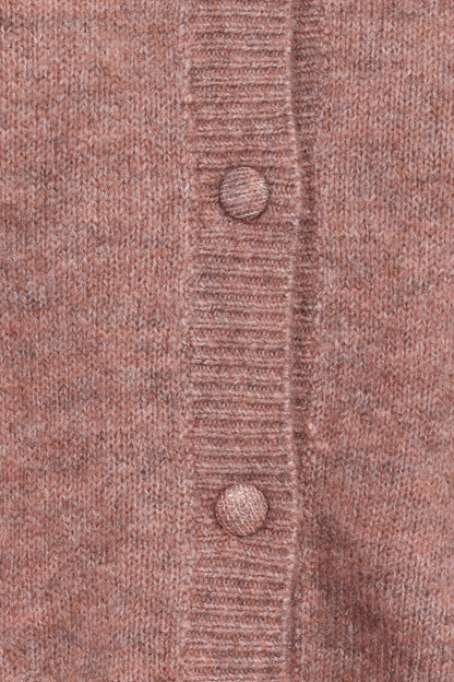 Carmello Frill Collar Cardigan - Mocha