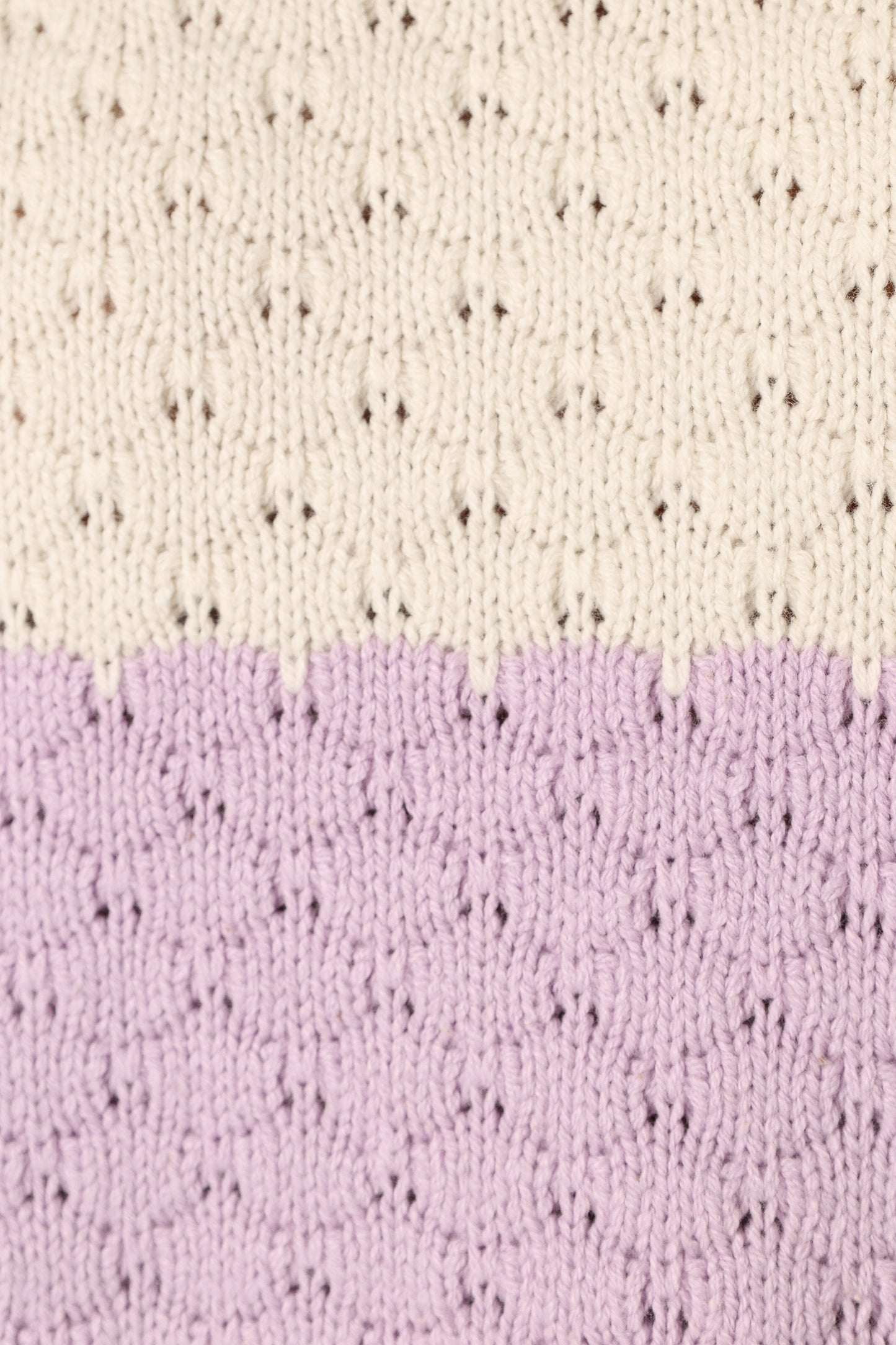 Dani Multi Stripe Knit Sweater - White Light Blue