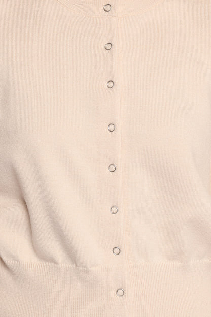 Elita Fitted Cardigan - Cream
