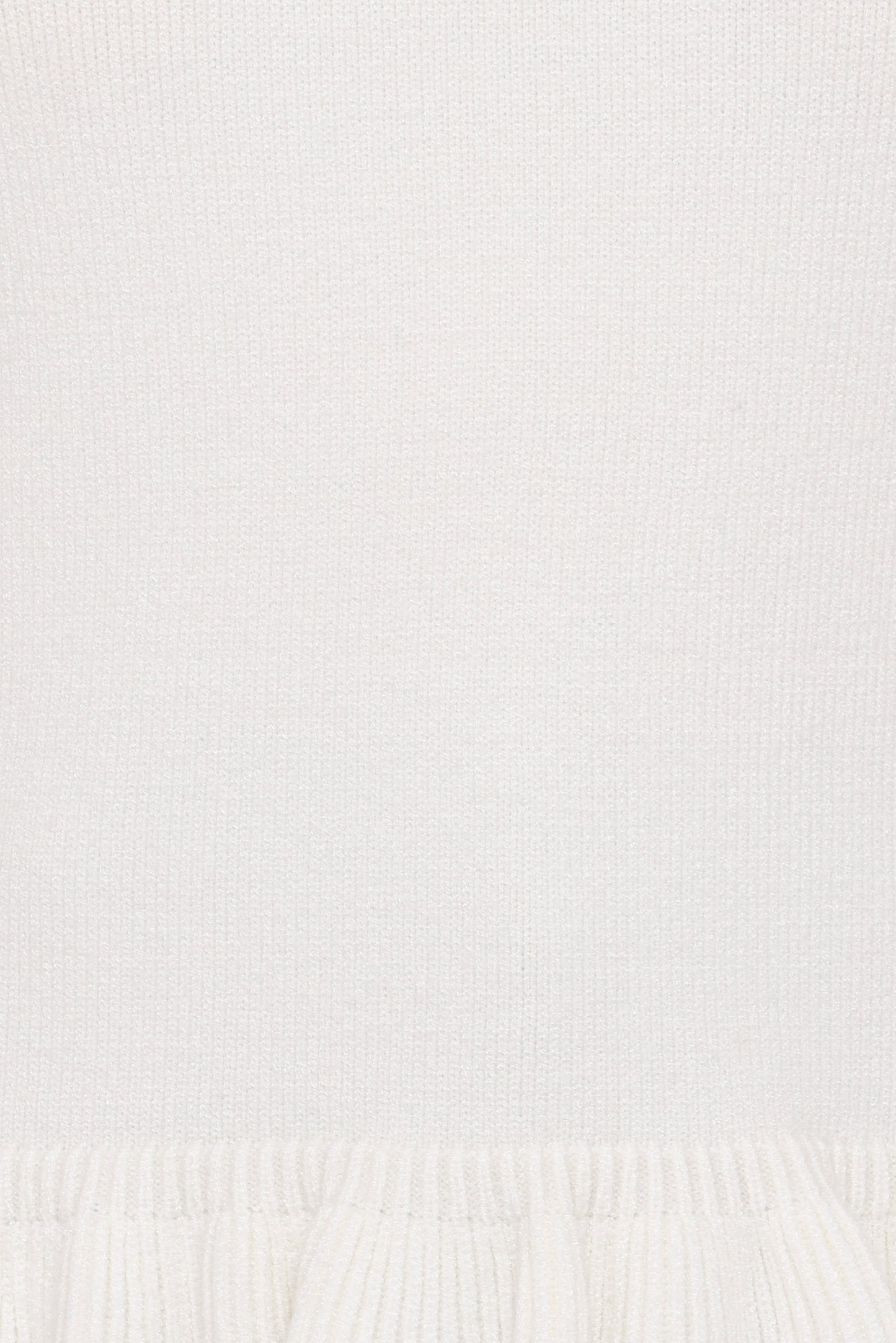 Emilie Short Sleeve Ruffle Crew Sweater - Cream