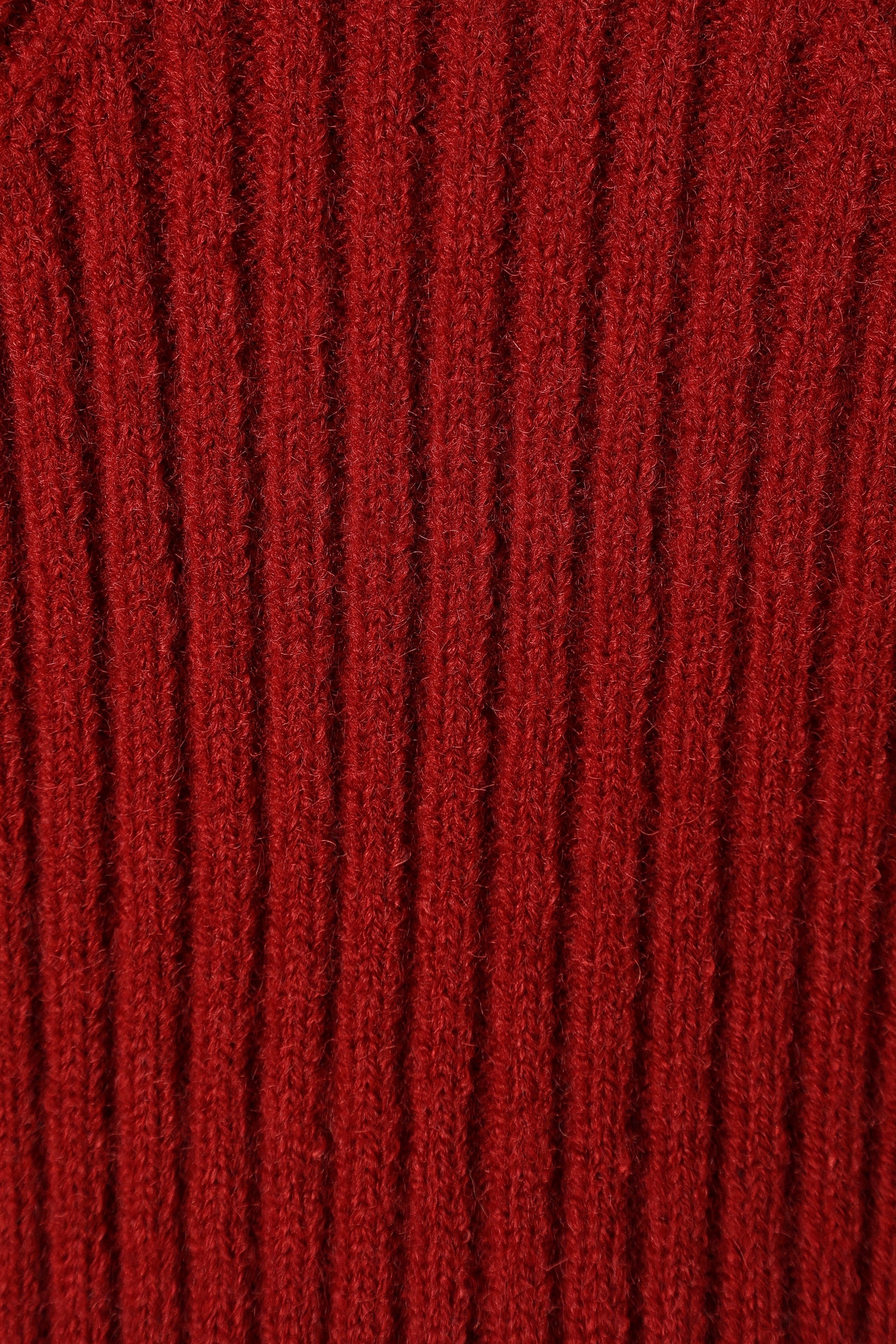 Gia Sweetheart Neck Bell Sleeve Knit Sweater - Wine