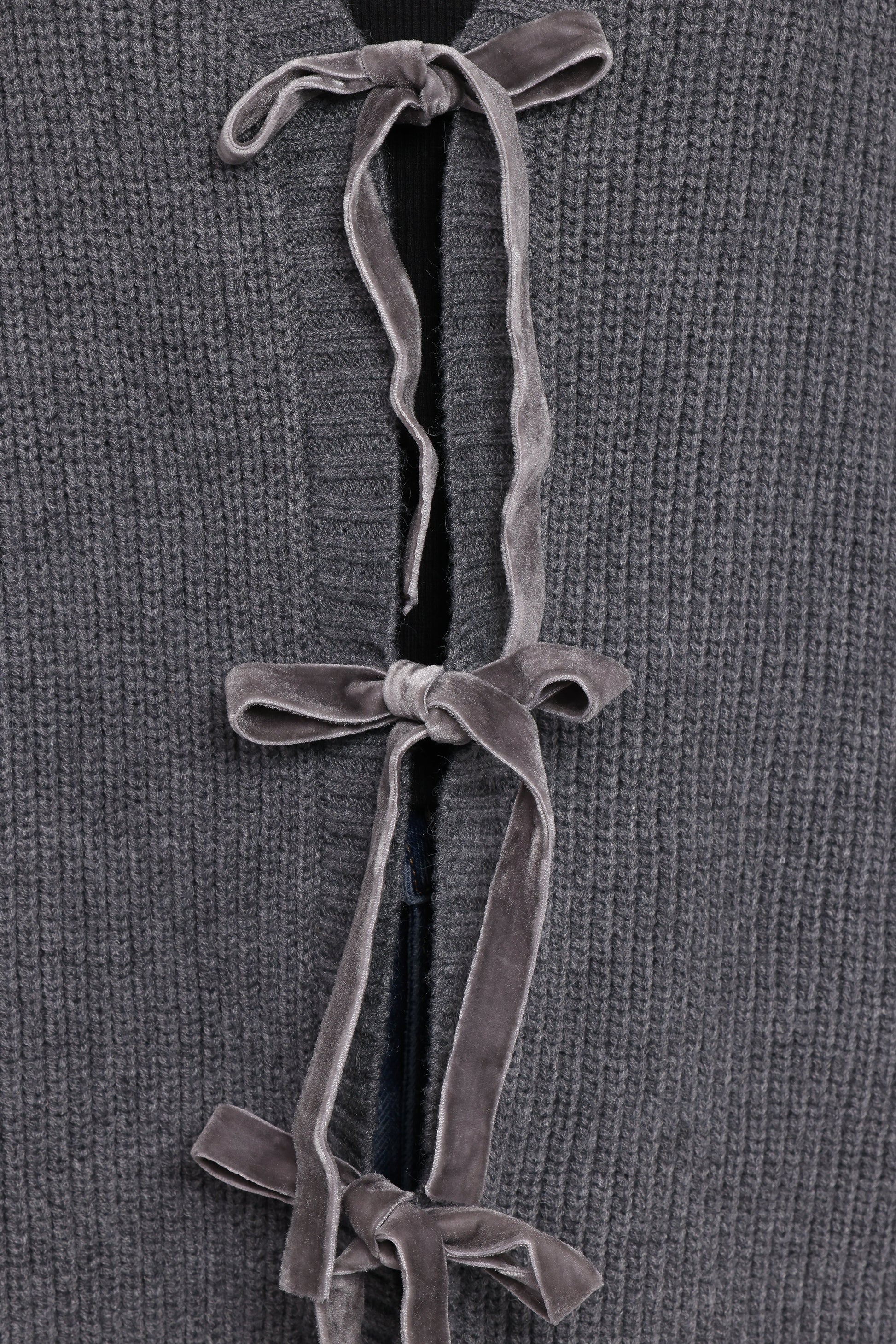 Hammond Tie Up Cardigan - Grey