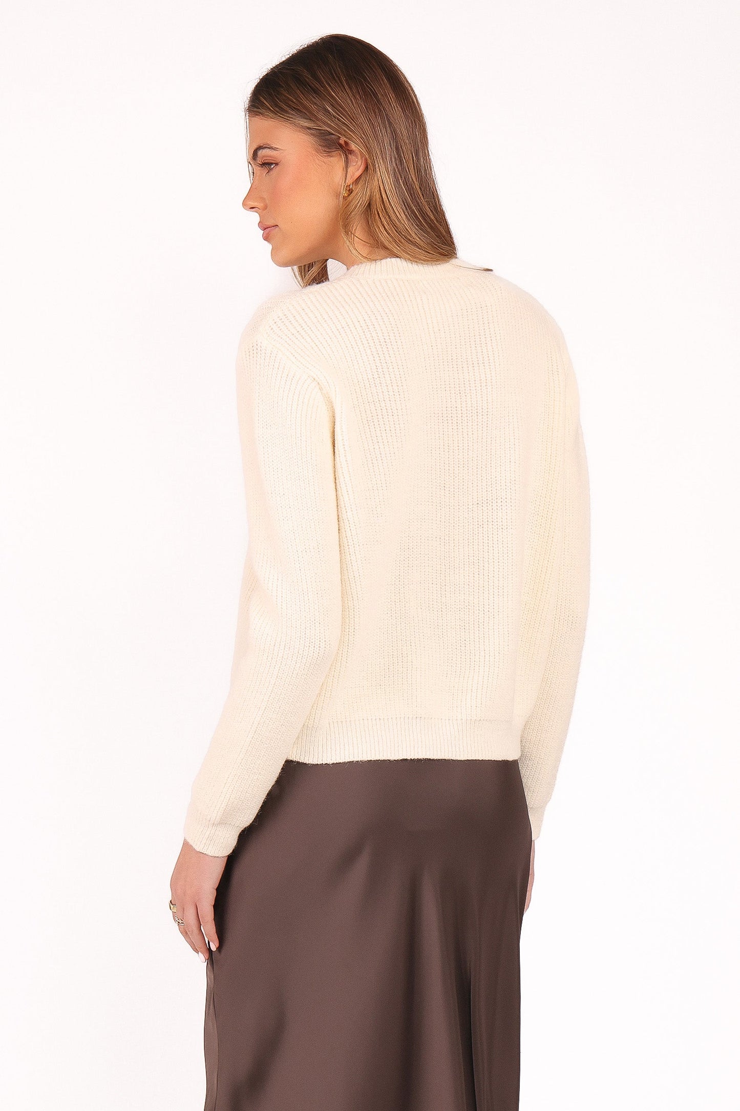 Jones Rosette Cardigan - Cream