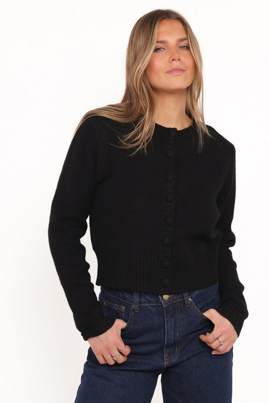 Kanie Knit Cardigan - Black
