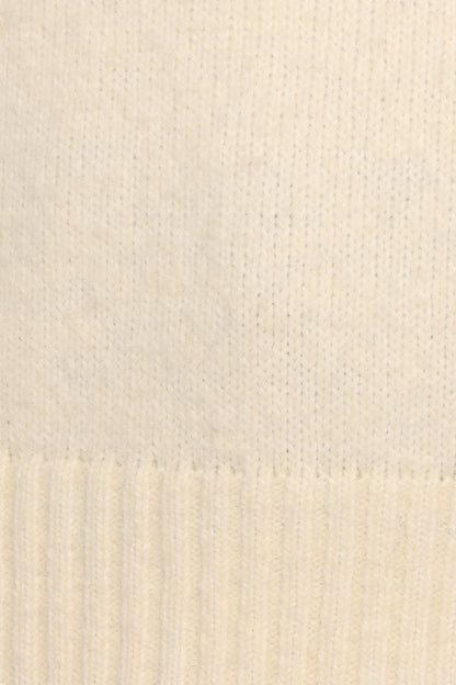 Kelso Flower Embroidery Knit Sweater - Cream