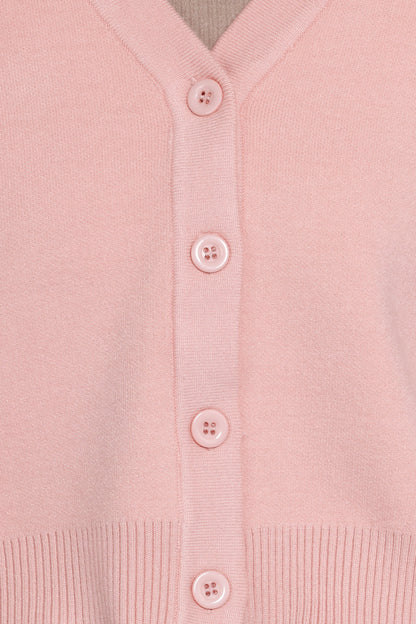 Lantana Flower Sleeve Cardigan - Pink