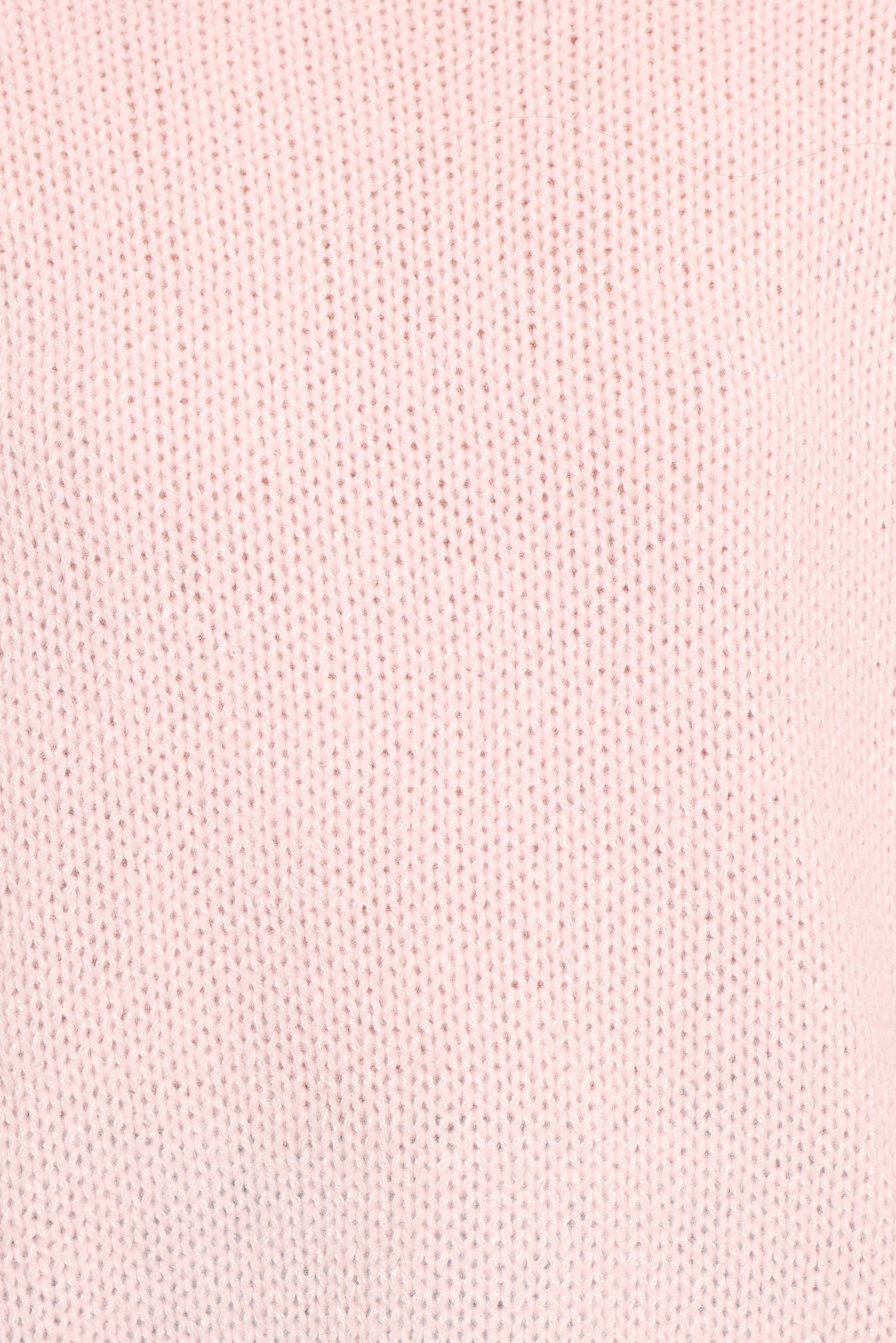 Lover Tie Sleeve Knit Sweater - Pink