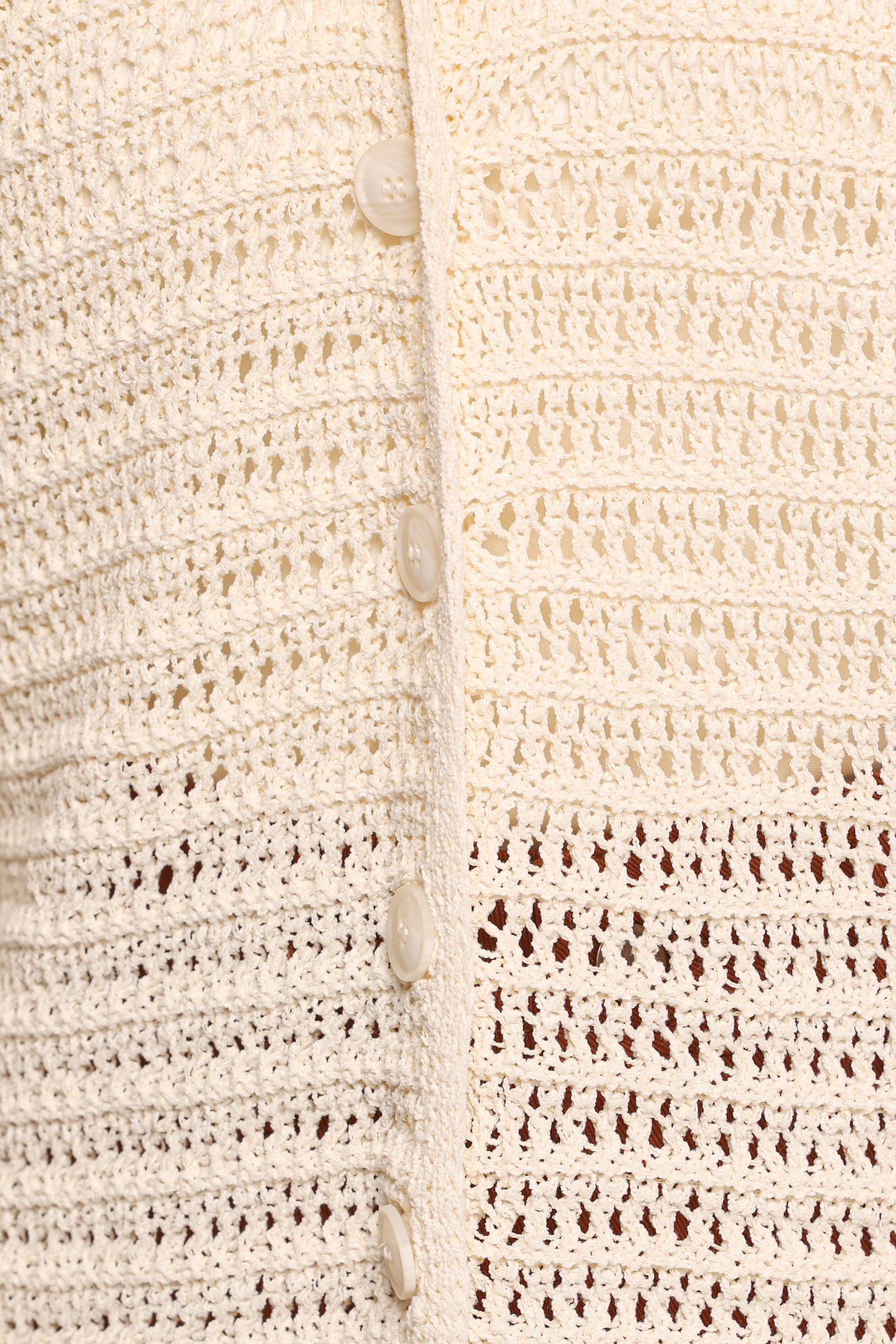 Lyra Large Collar Cardigan - White