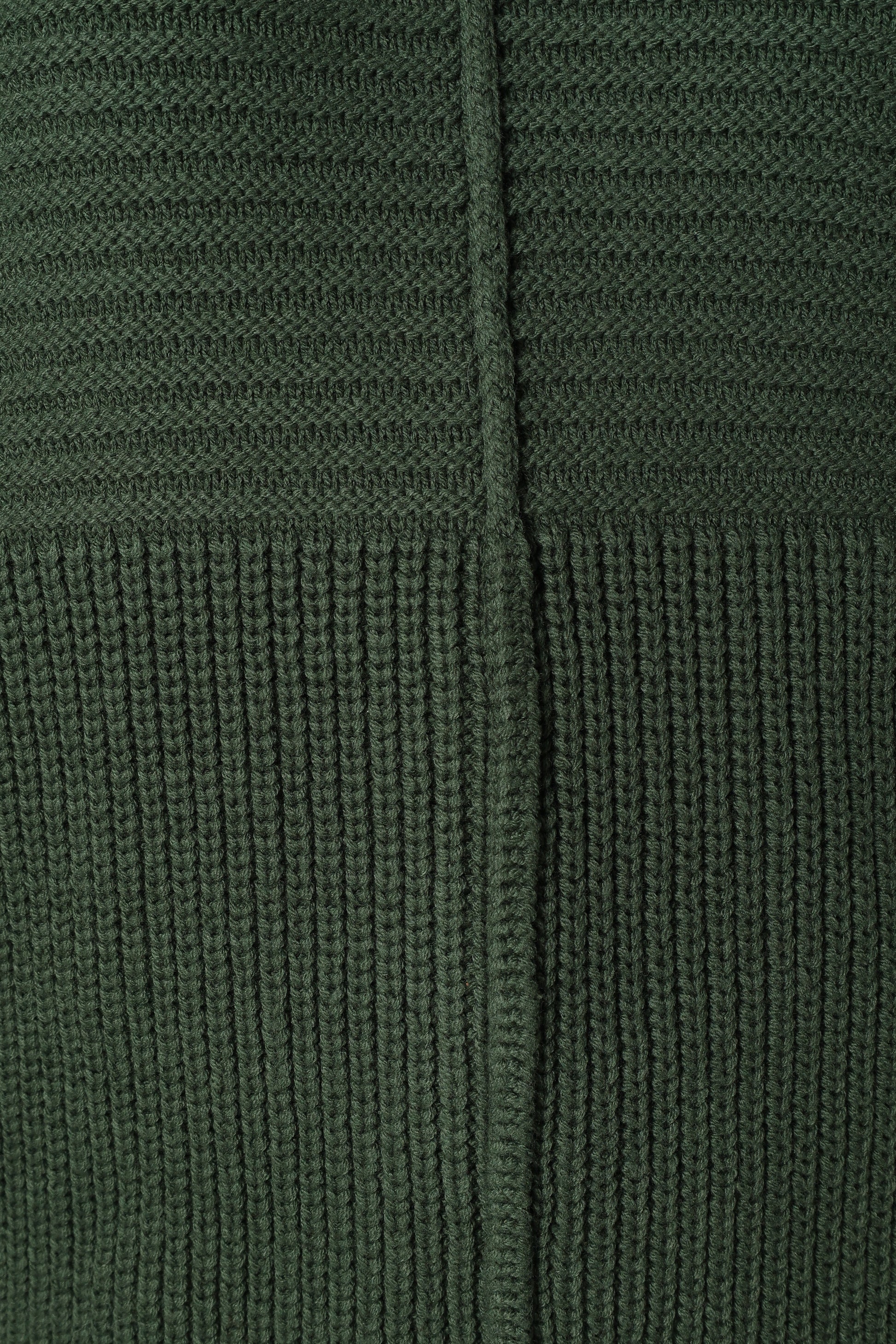 Meredith Ribbed Crewneck Knit Sweater - Green