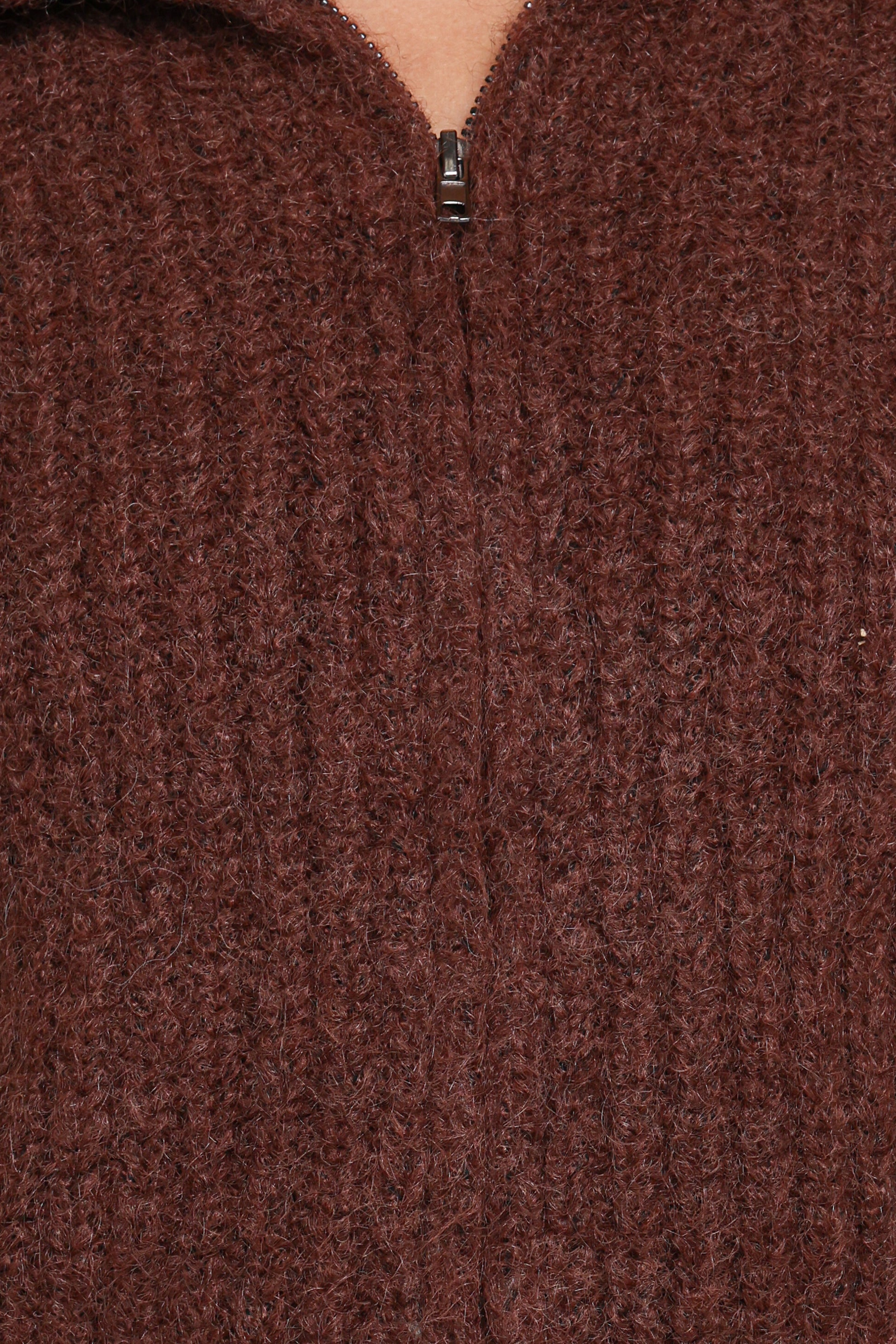 Miffy Zip Through Cardigan - Chocolate