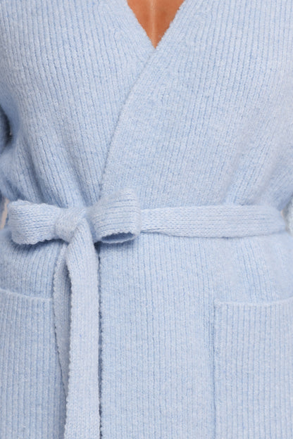 Mika Wrap Cardigan - Blue