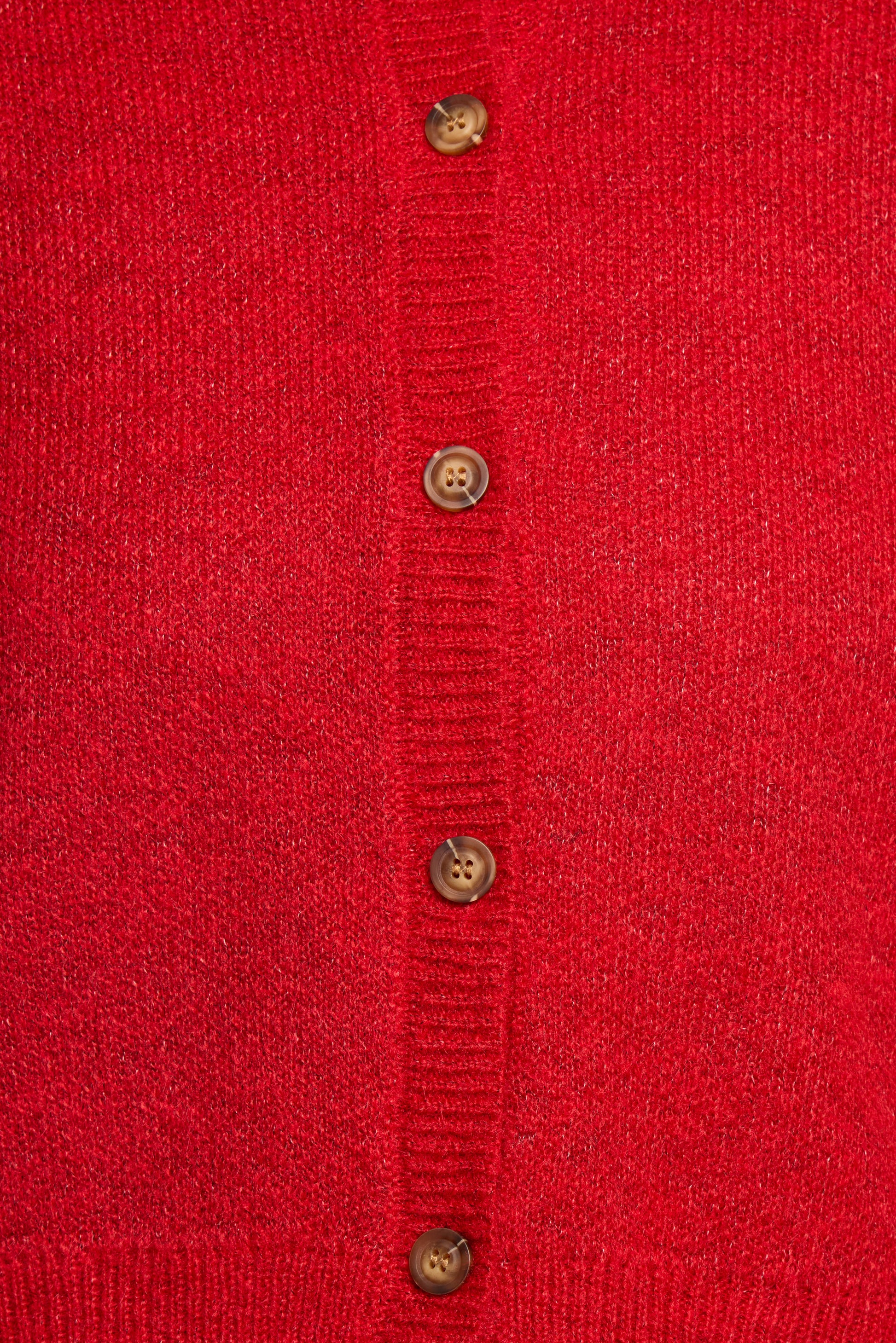 Naya Collar Cardigan - Red