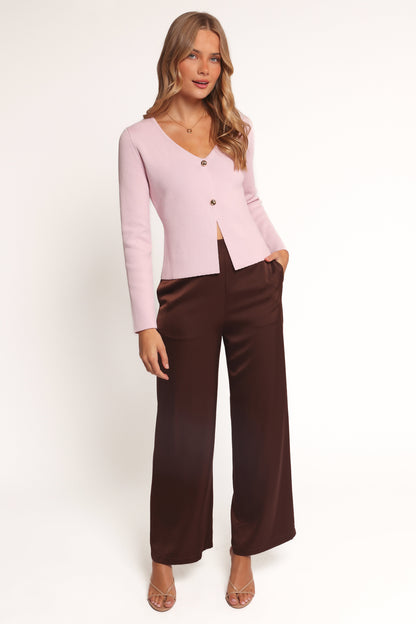 Perla Knit Cardigan - Pink