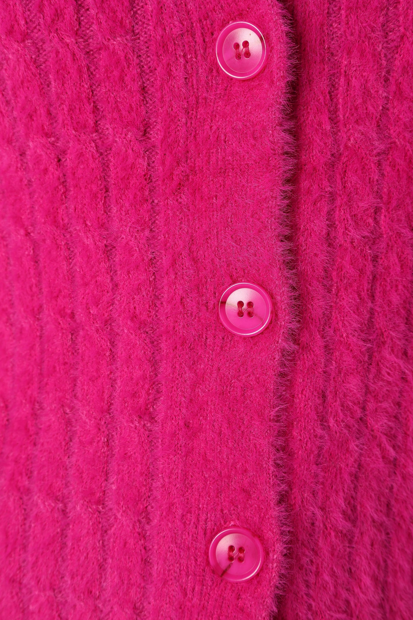 Ryann Button Front Cardigan - Magenta