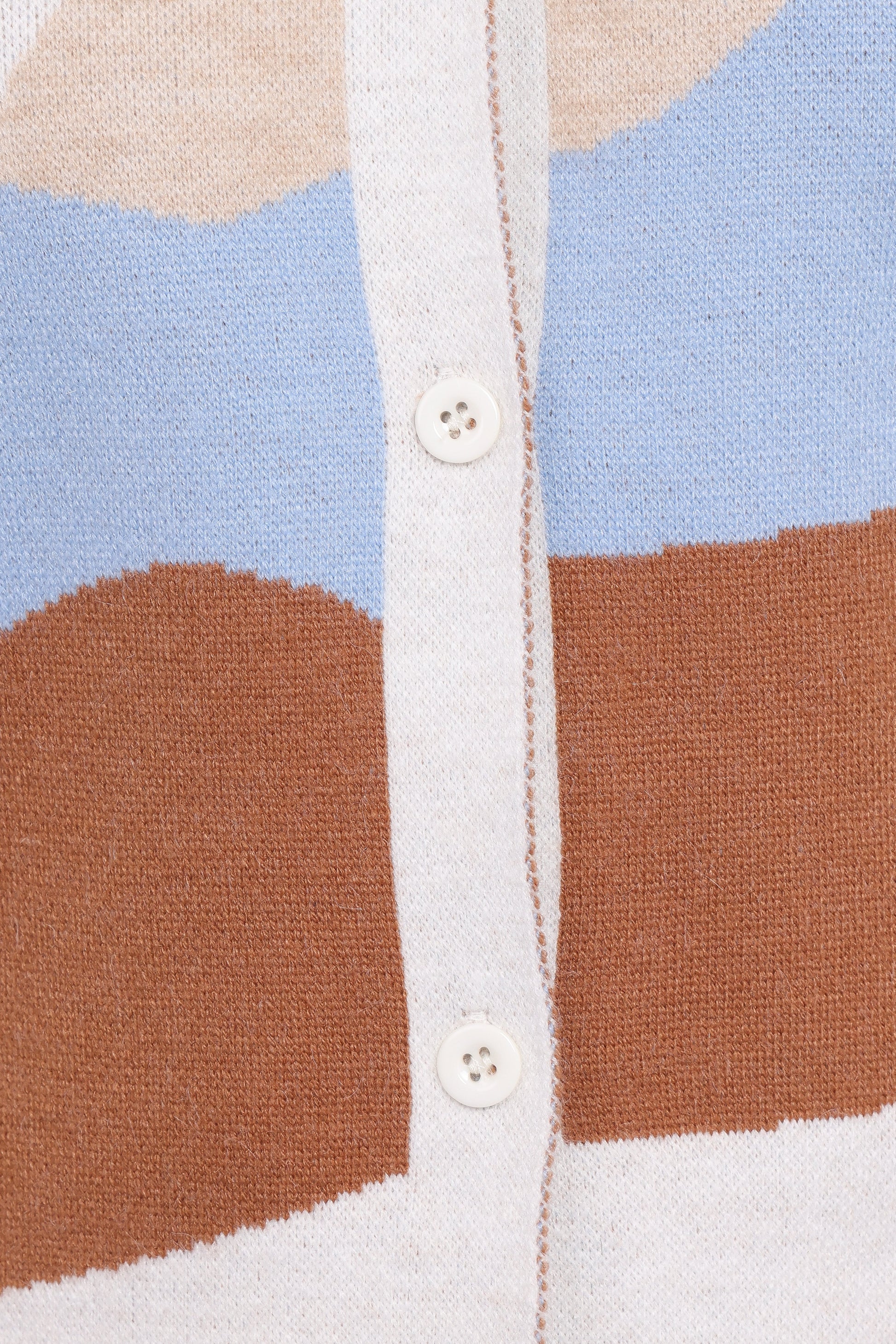 Tulula Abstract Print Cardigan - Cream
