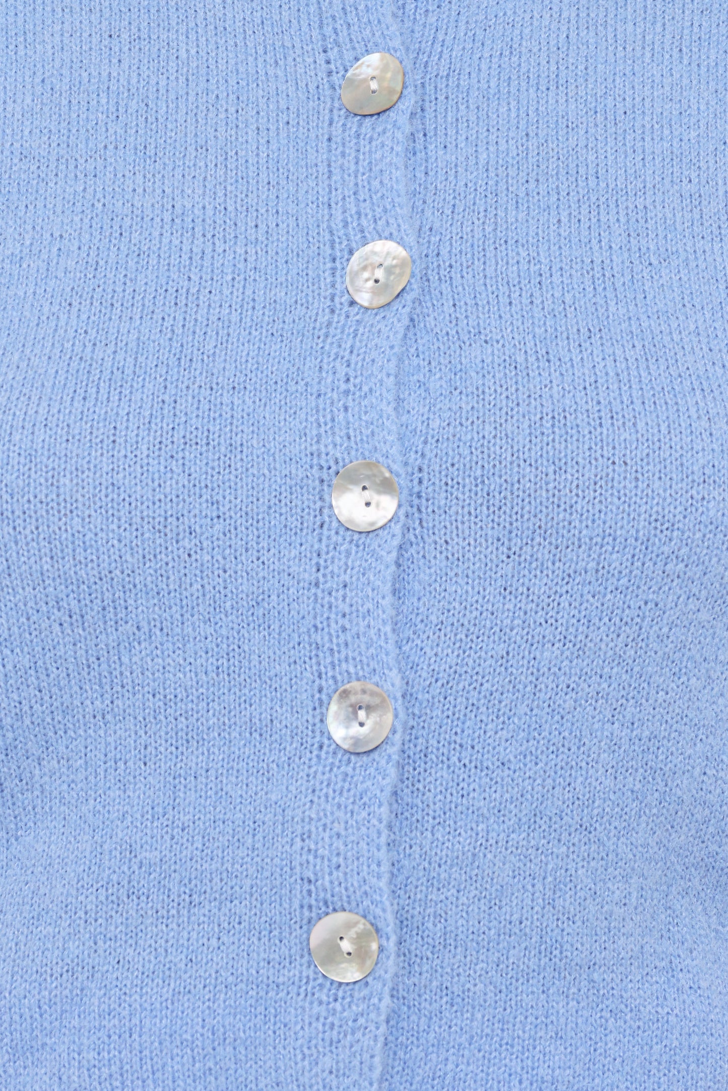 Zena Puff Sleeve Cardigan - Cornflower Blue