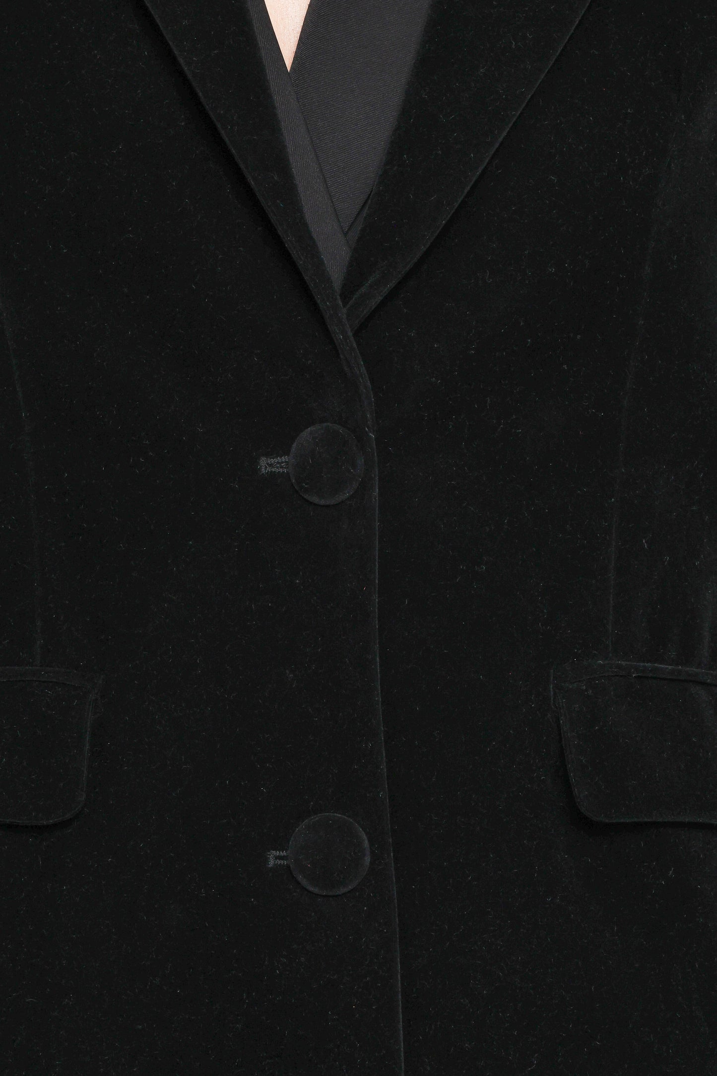 Clive Velvet Blazer - Black
