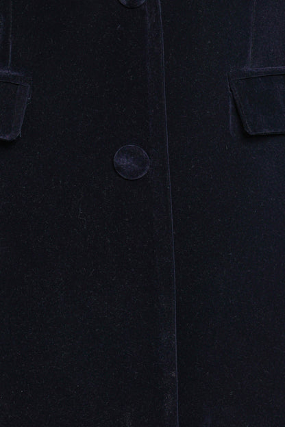Clive Velvet Blazer - Navy