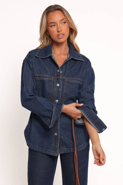 Dede Denim Shacket - Denim