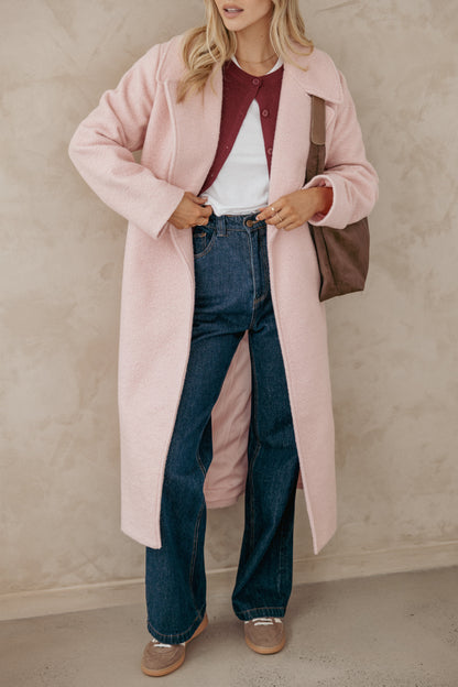 Jazzie Boucle Coat - Baby Pink