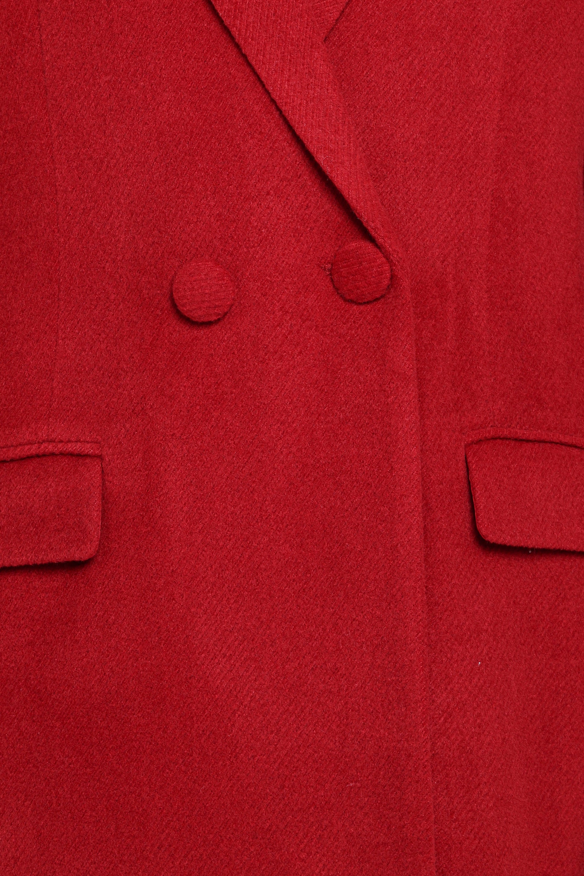 Jett Long Blazer Coat - Red