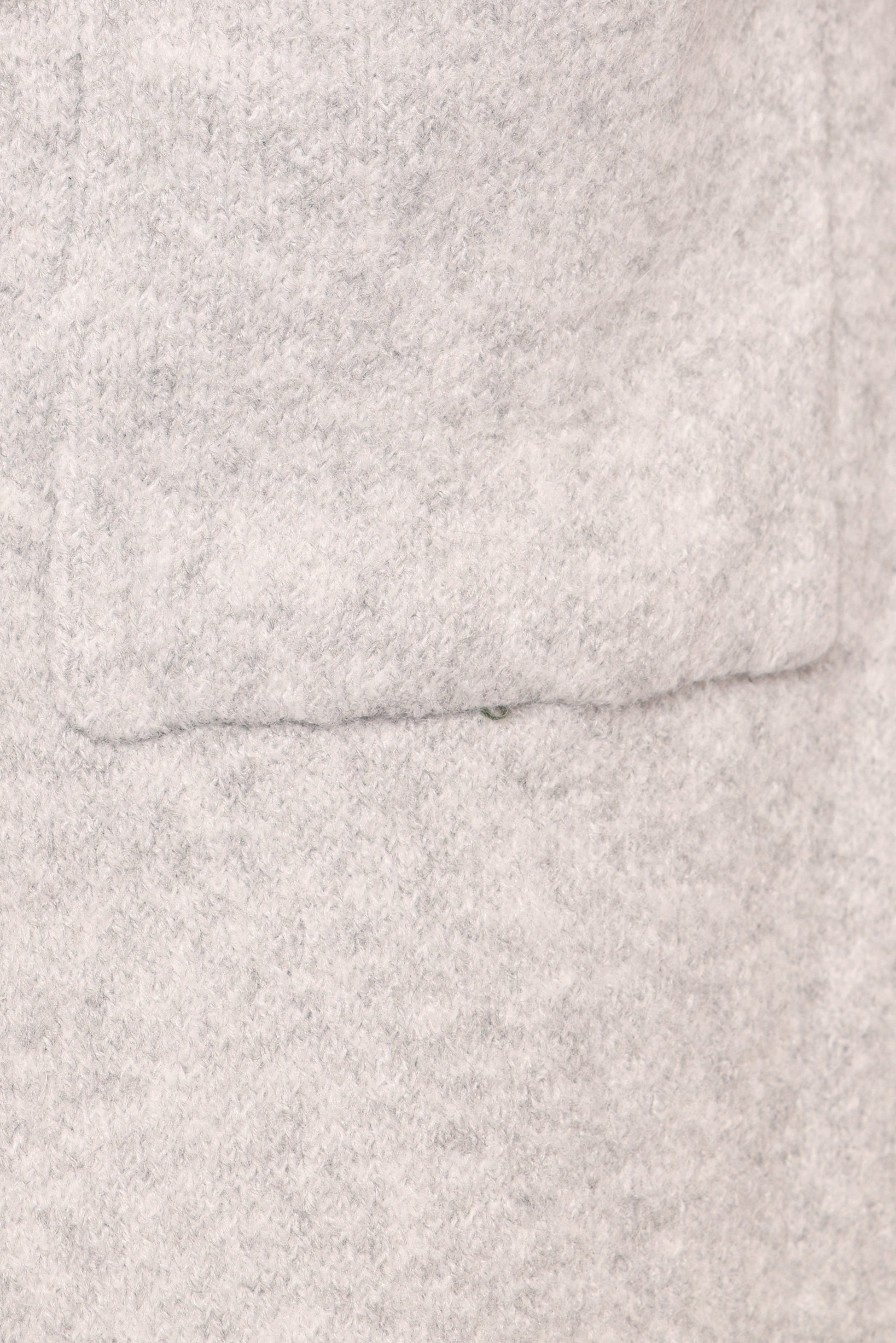 Katia Contrast Trim Coatigan - Light Grey