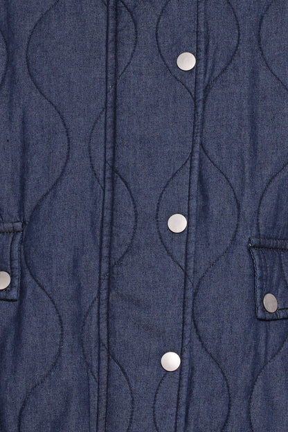 Keah Quilted Jacket - Navy