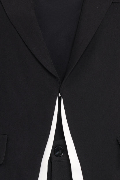 Melissa Layered Blazer - Black